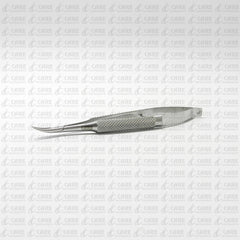 Castroviejo Needle Holder 4" Curved, Smooth Jaws, Round handle Care Instruments