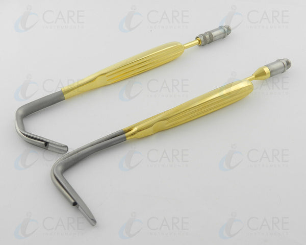 Set of 2 Aufricht Nasal FiberOptic illumination Retractor 16cm Nasal Instruments