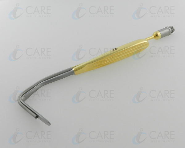 Aufricht Nasal Retractor with Fiber Optic, Angled 16 cm Care Nasal Instruments