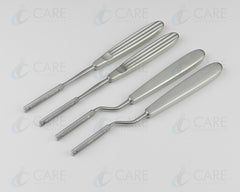 4 PCS Ballenger Swivel Knife 3mm & 4mm Straight & Bayonet, ENT Care Instruments