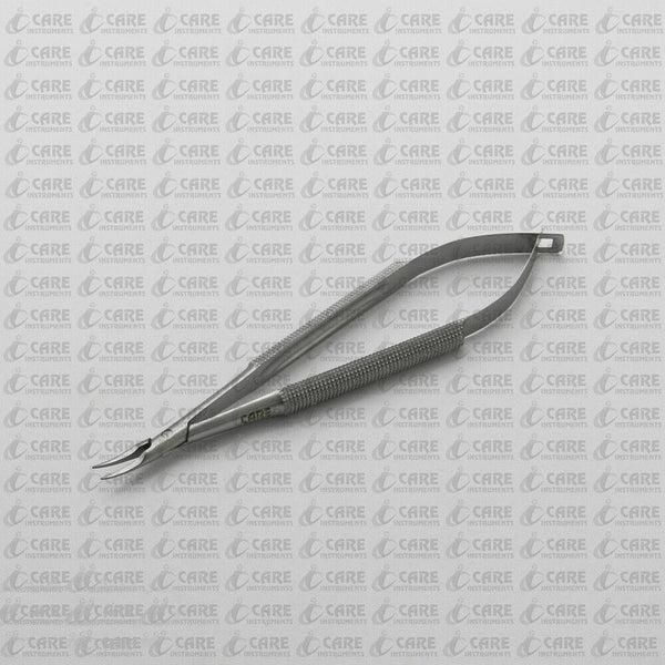 Barraquer Needle Holder 13.5 cm Curved, Smooth Jaw Round Handle Care Instruments