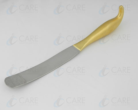 Breast Dissector Spatula 11" Length - 28 mm wide Blade - 30 mm Serrated Blade