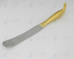 Breast Dissector Spatula 11" Length - 28 mm wide Blade - 30 mm Serrated Blade