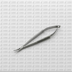 Castroviejo Needle Holder 14.5cm Curved, Smooth Jaw Ophthalmic Care Instruments