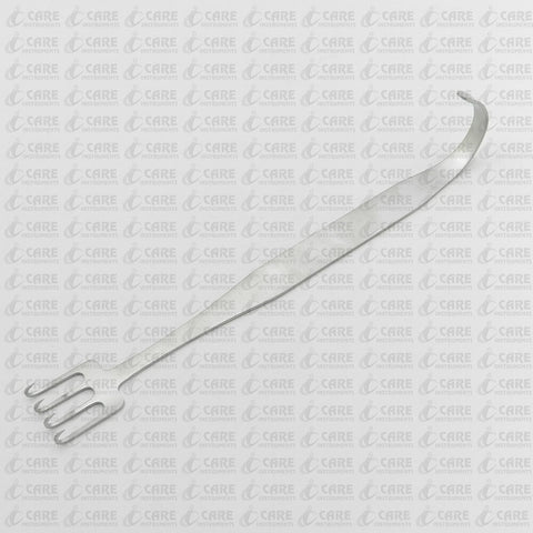 Freeman Facelift Retractor, 23 mm x 18 cm, 4 Inline Prongs Care Instruments