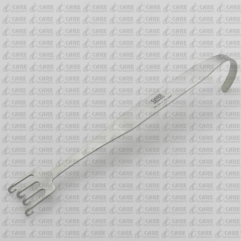 Freeman Facelift Retractor, 23 mm x 18 cm, 4 Offset Prongs Care Instruments