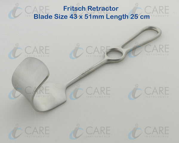 Fritsch Retractor 43 mm x 51 mm Blade, 25 cm Length Care Instruments