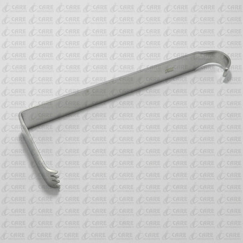 Hibbs Retractor 9", with Teeth & lip 3 Prongs, Blade 1" x 3" Care Instruments