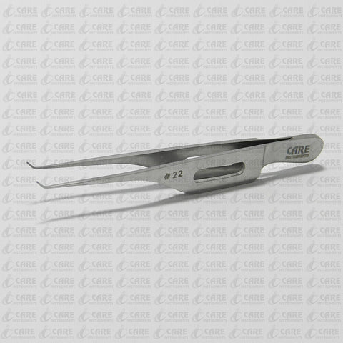 Hoskin # 22 Tissue Forceps 7.5 cm Colibri Style, Tip: #22, Micro Grooved Tip