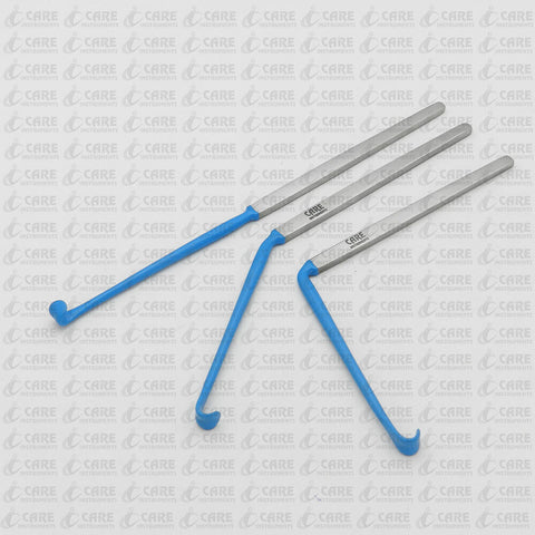 Set Of 3 Love Nerve Root Retractor Insulated, Str + 45Ã‚Â° + 90Ã‚Â° Care Instruments