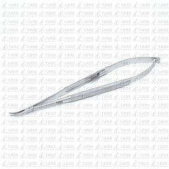 OR Grade - Micro Needle Holder w/Clip Lock 7" Curved, Smooth Jaws, Needle Driver