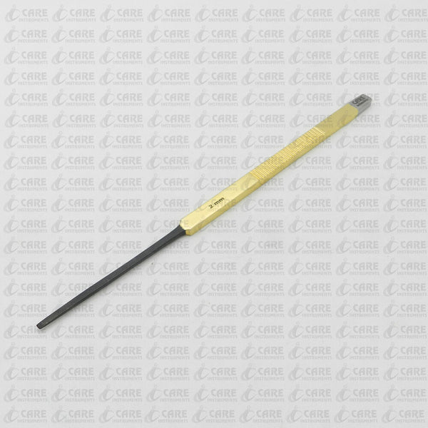 Cerkes Micro Osteotome - 2mm tip - Gold handle & Ceramic Coated Care Instruments