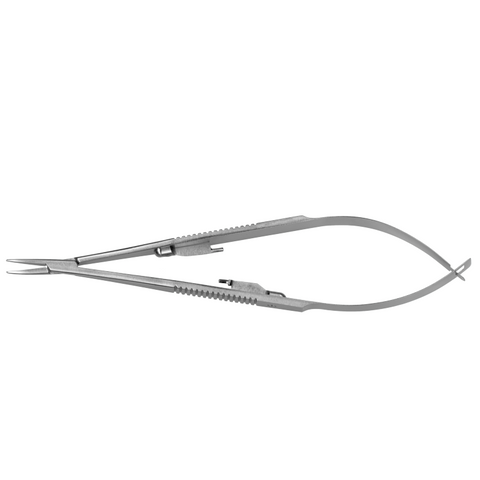 OR Grade Castroviejo Needle Holder Smooth Jaws, Flat Handle w/lock OPHTHALMOLOGY