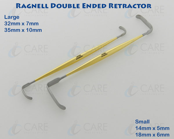 Set of 2 Ragnell Davis Double Ended Nasal Retractor 15 cm Care Instruments