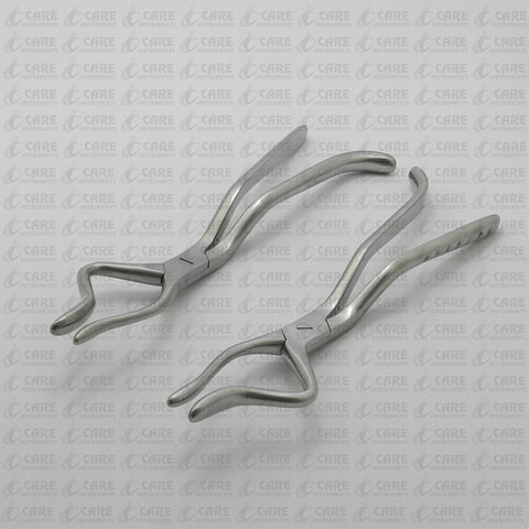 Set of 2 Rowe Maxilary Disimpacation Forceps 24 cm, Left+ Right Care Instruments