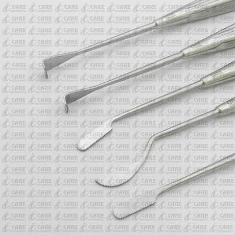 Set of 5 Tastan Cakir Micro Nasal Saw, Rhinoplasty Rasp, Care Instruments