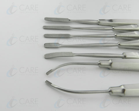 Set of 7 Nasal Rasp Rhinoplasty Nasal Nose Job Rasps Care Instruments