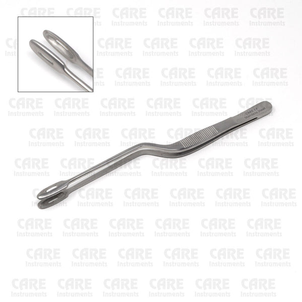 Sheen Cartilage Forceps Oval Fenestrated Jaw, Bayonet Style 165 mm - ENT