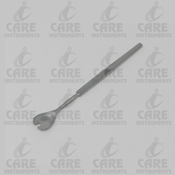 Wells Enucleation Spoon 18mm wide, 4mmx7mm Notch Surgical Ophthalmic Instruments